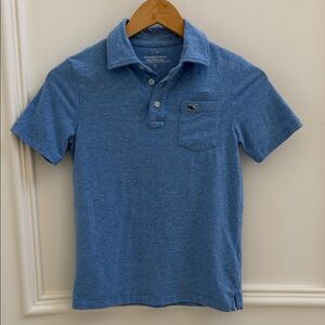 Vineyard Vines Heathered Blue Polo Shirt